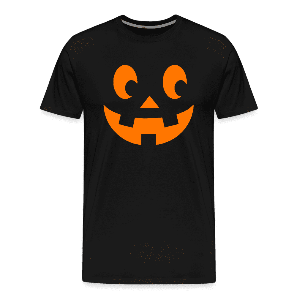 Pumpkin Face Men's Halloween T-Shirt - Men's Premium T-Shirt | Spreadshirt 812 at TFC&H Co.