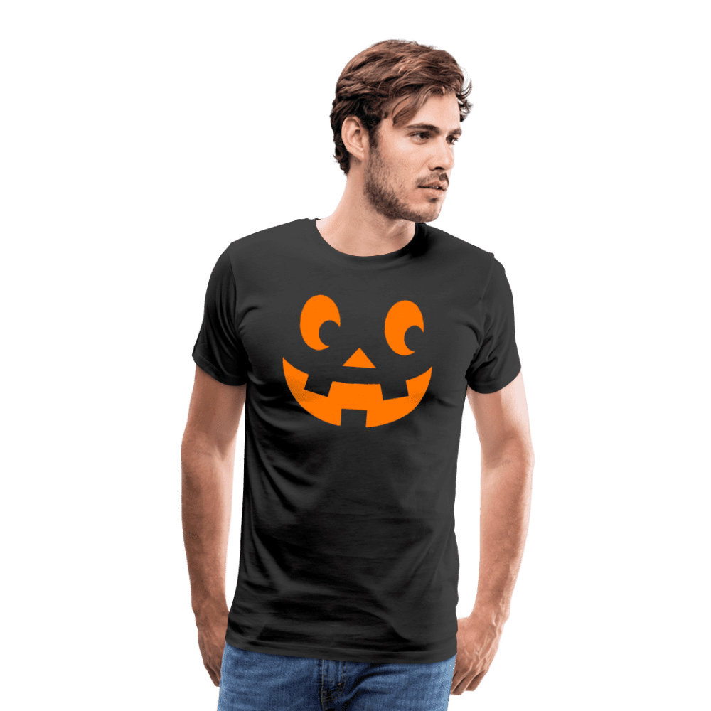 Pumpkin Face Men's Halloween T-Shirt - Men's Premium T-Shirt | Spreadshirt 812 at TFC&H Co.