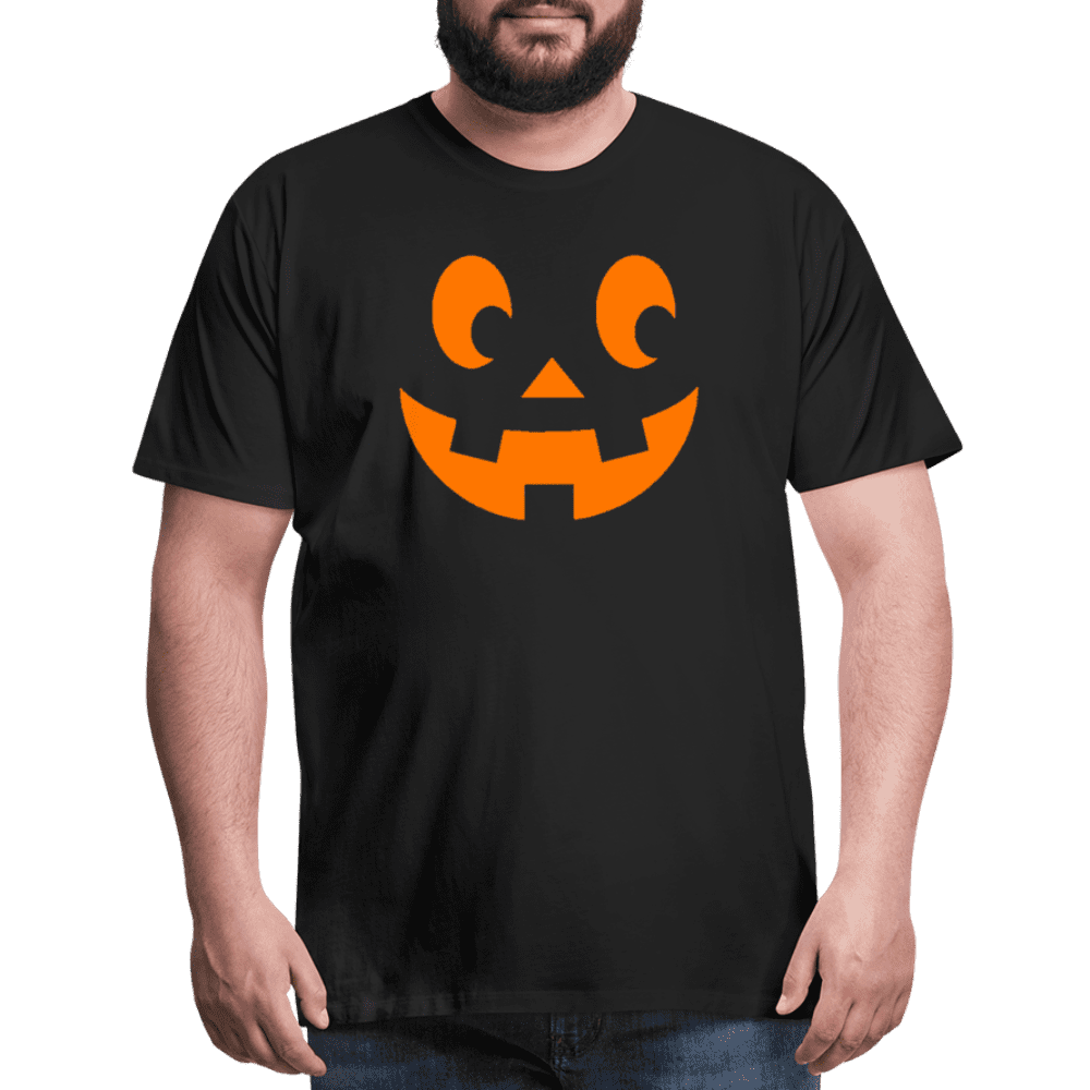 Pumpkin Face Men's Halloween T-Shirt - Men's Premium T-Shirt | Spreadshirt 812 at TFC&H Co.