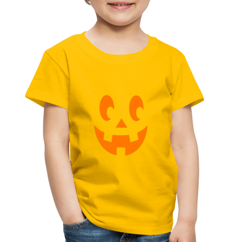 Pumpkin Face Toddler Halloween T-Shirt - Toddler Premium T-Shirt | Spreadshirt 814 at TFC&H Co.