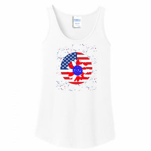WOMENS TANK TOP WHITE - Petal Flag Women's Tank Top - Ships from The US - womens tank top at TFC&H Co.
