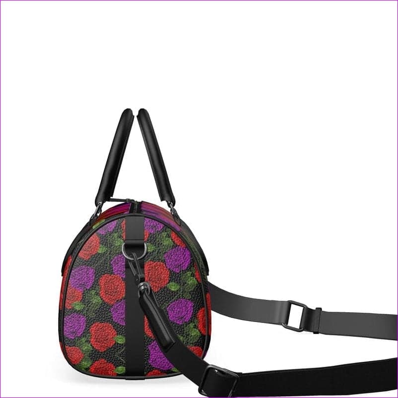 Red Rose Purp Designer Luxury Leather Mini Denbigh Duffle Bag - Mini Denbigh Duffle bag at TFC&H Co.