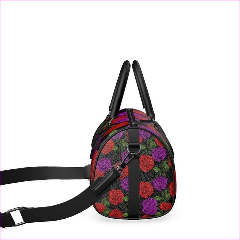 Red Rose Purp Designer Luxury Leather Mini Denbigh Duffle Bag - Mini Denbigh Duffle bag at TFC&H Co.
