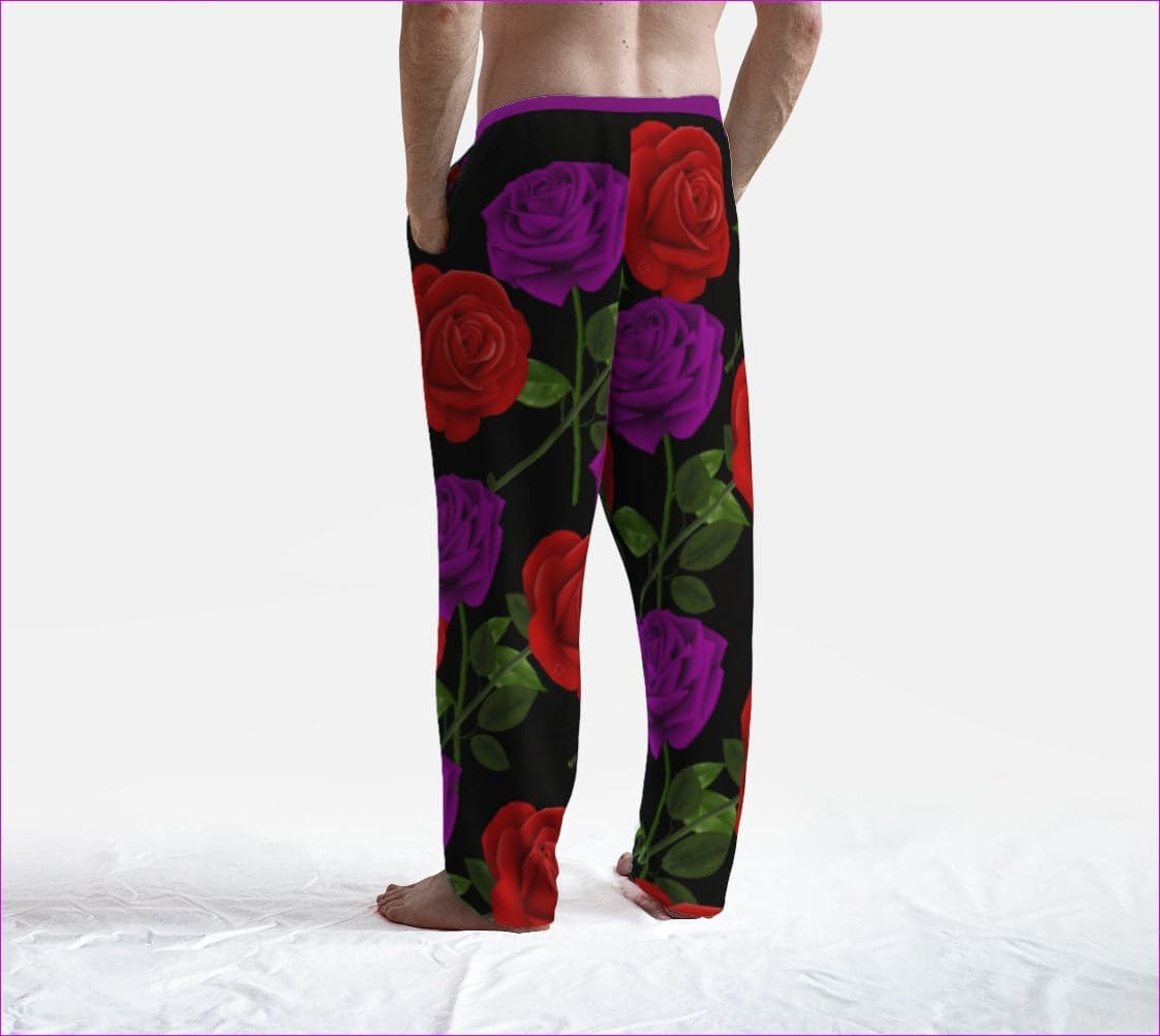 Red Rose Purp Women's Black Lounge Pants - Lounge Pants at TFC&H Co.