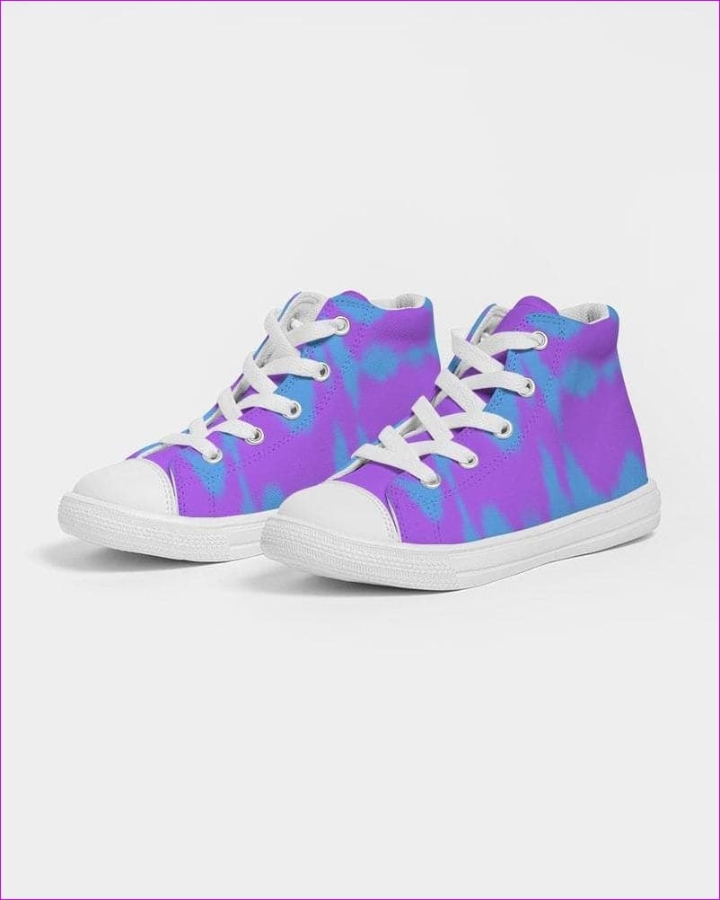 purple Reflect Kids Hightop Canvas Shoe - Kids Shoes at TFC&H Co.
