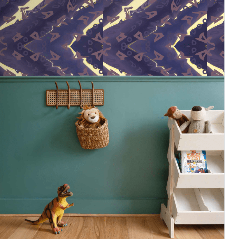 Runaway Repeat Pattern Wallpaper - Wallpaper at TFC&H Co.