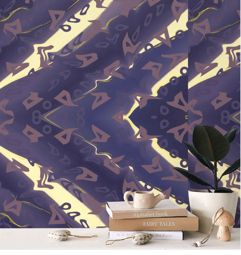 Runaway Repeat Pattern Wallpaper - Wallpaper at TFC&H Co.