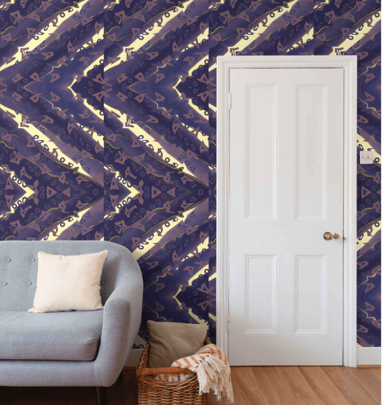 Runaway Repeat Pattern Wallpaper - Wallpaper at TFC&H Co.