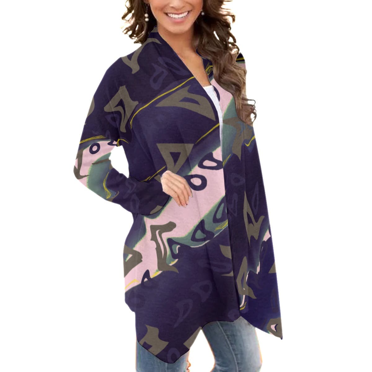 Runaway Women's Cardigan With Long Sleeve - women's cardigan at TFC&H Co.