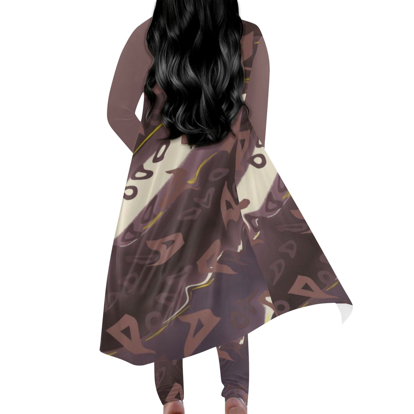 Runaway Women's Long Sleeve Cardigan and Leggings 2pcs - women's top & leggings set at TFC&H Co.