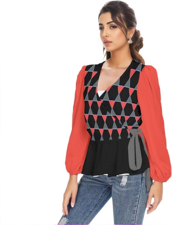 Scaled Women's Long Sleeve Shirt - women's blouse at TFC&H Co.