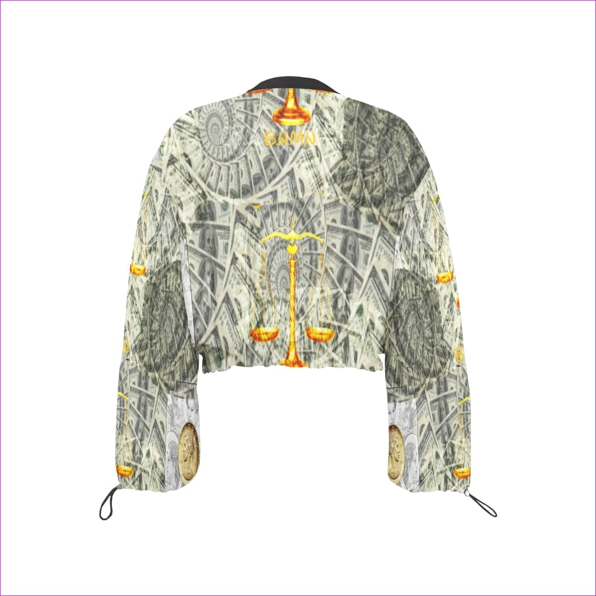 Scales Women's Chiffon Cropped Jacket - women's jackets at TFC&H Co.