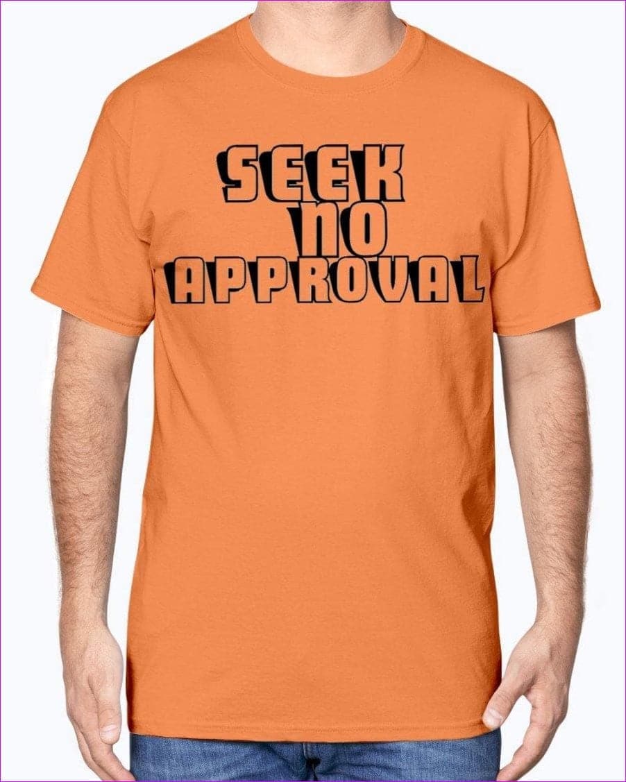 Burnt Orange - Seek No Approval Bubble Tee - mens t-shirt at TFC&H Co.