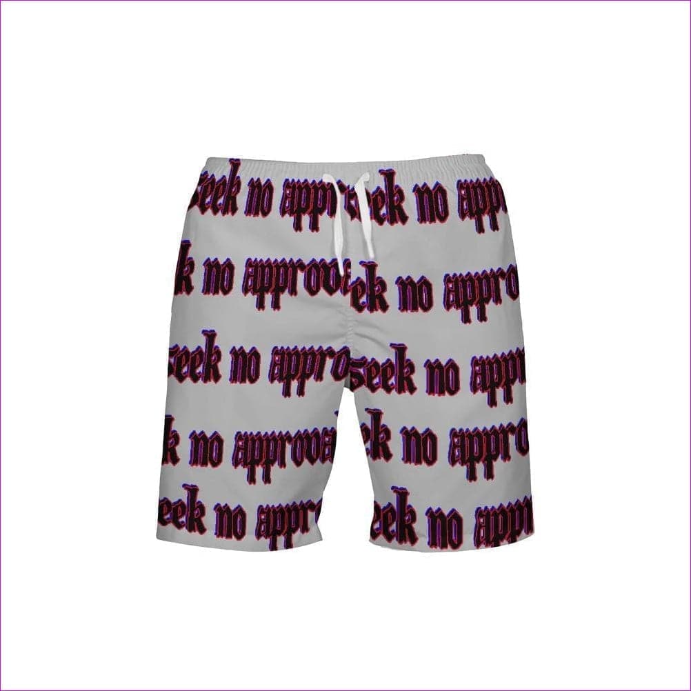 - Seek No approval Designer Fade Resistant Men's Swim Trunk - red - mens shorts at TFC&H Co.