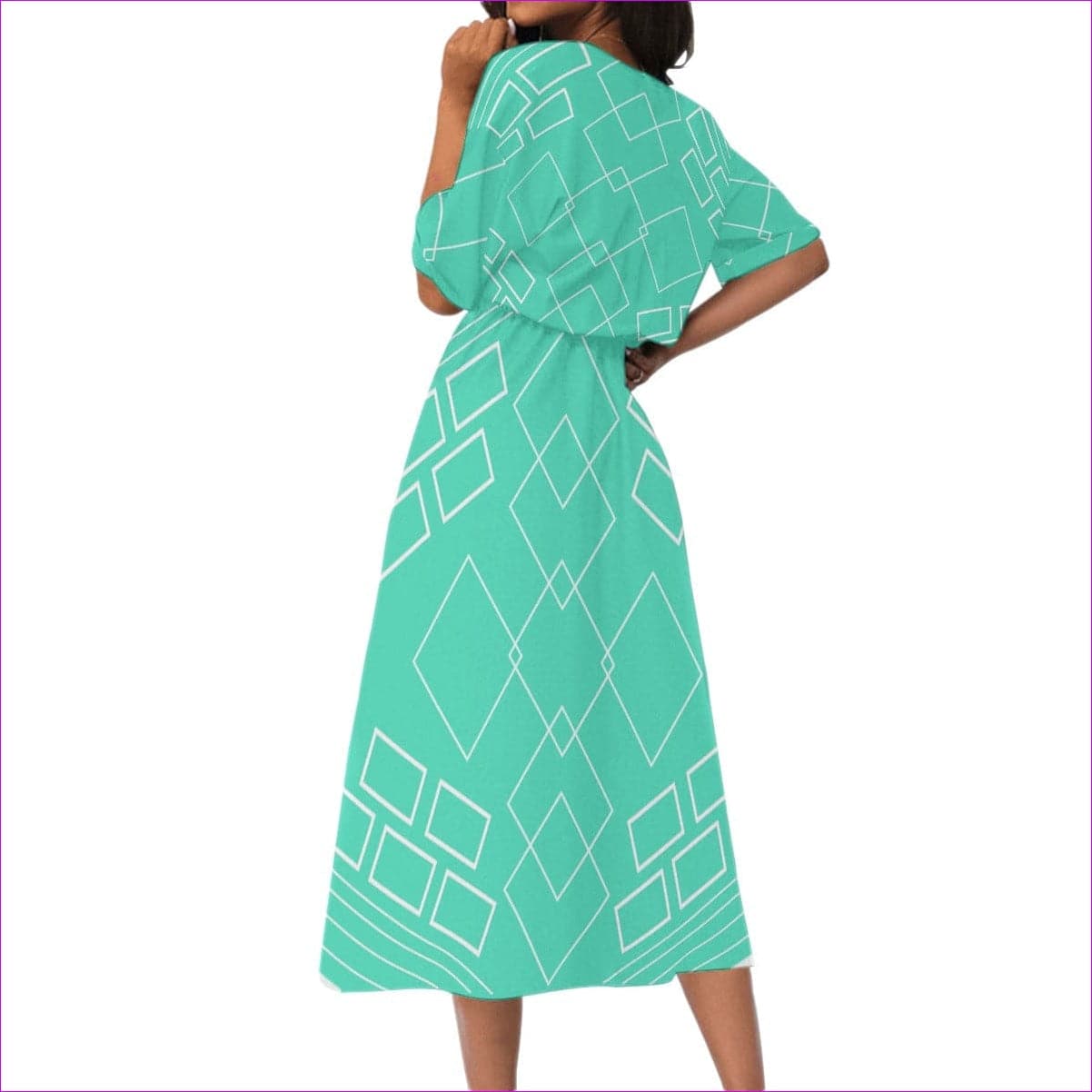 Shaped Out Women's Elastic Waist Dress - women's dress at TFC&H Co.