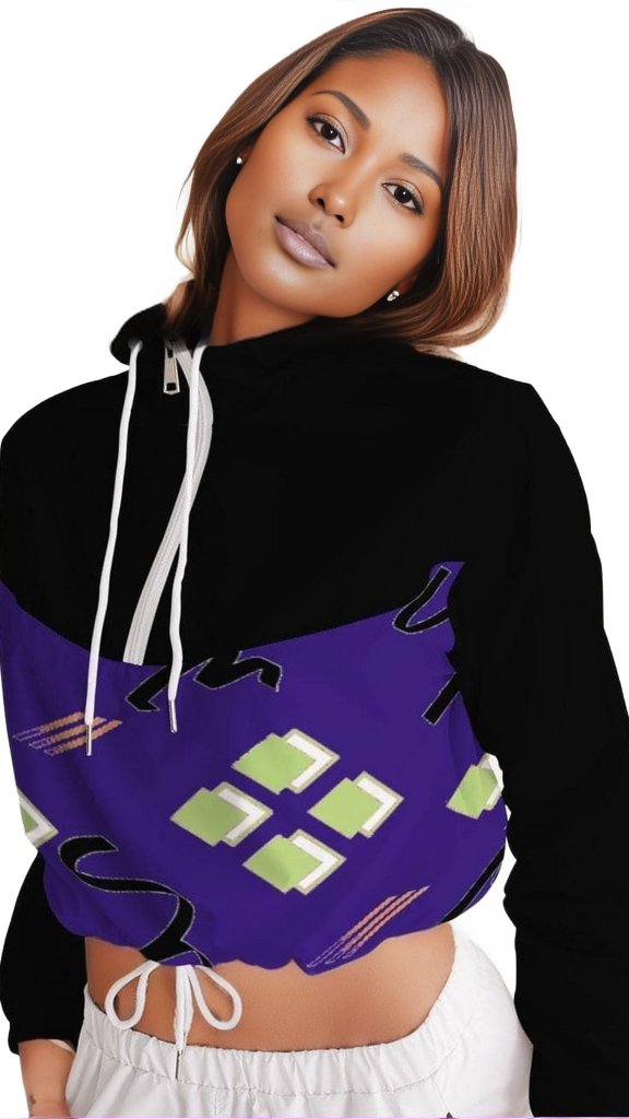 Sig Women's Cropped Windbreaker - women's cropped windbreaker at TFC&H Co.