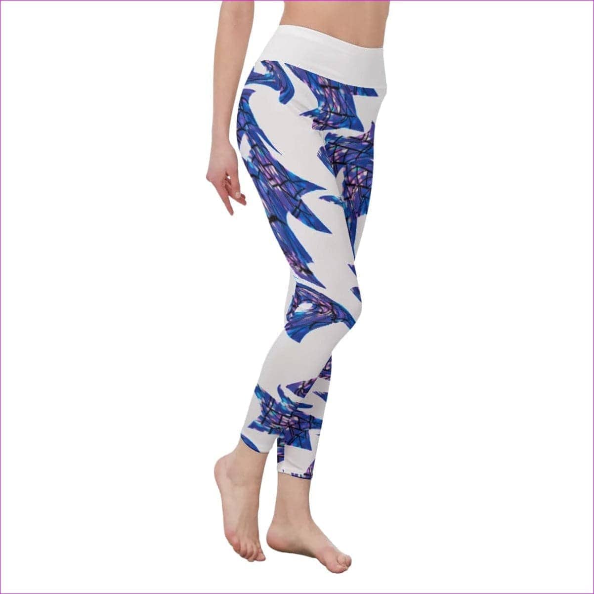 Skewed Women's High Waist Leggings | Side Stitch Closure - women's leggings at TFC&H Co.
