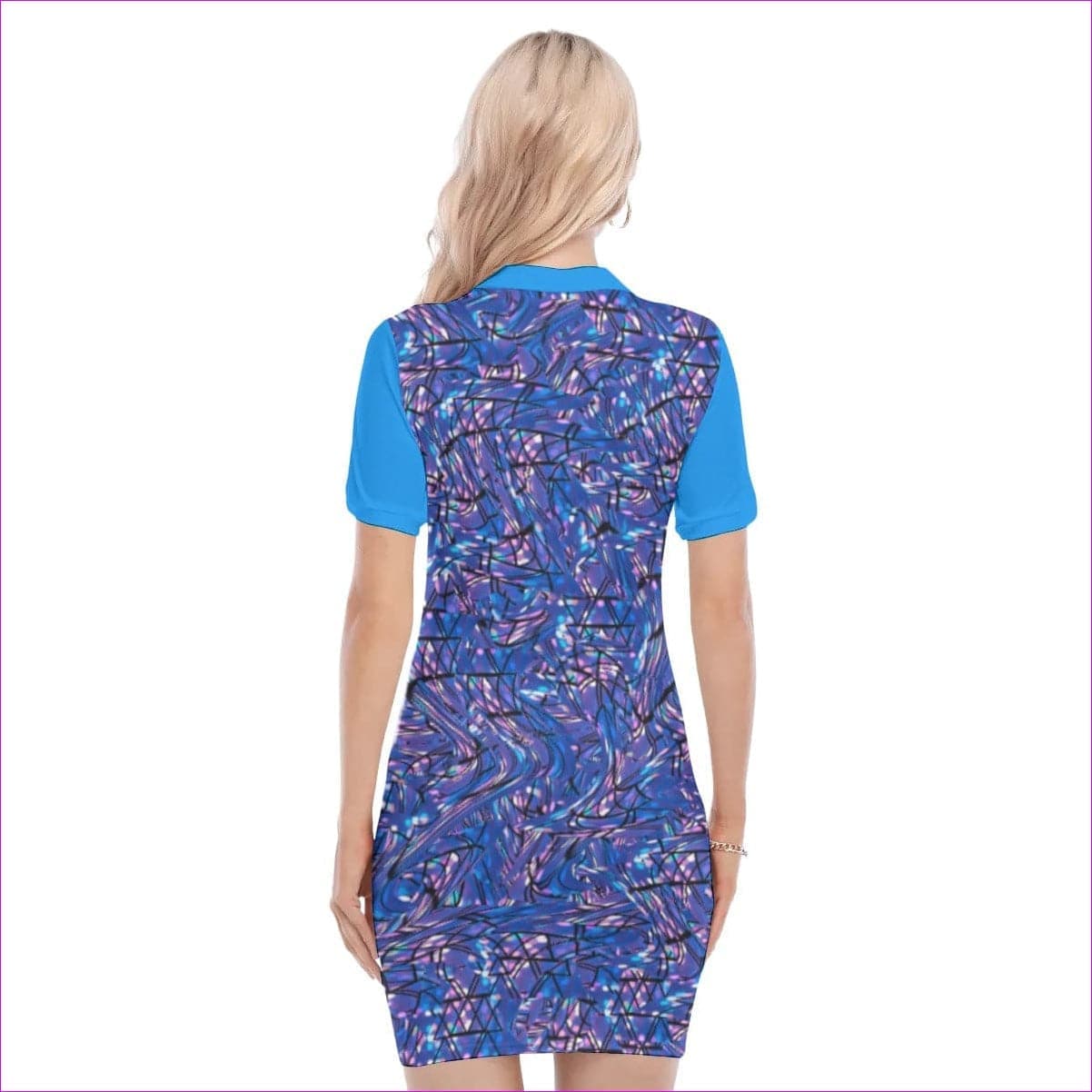 Skewed Women's Polo Collar Dress - women's dress at TFC&H Co.