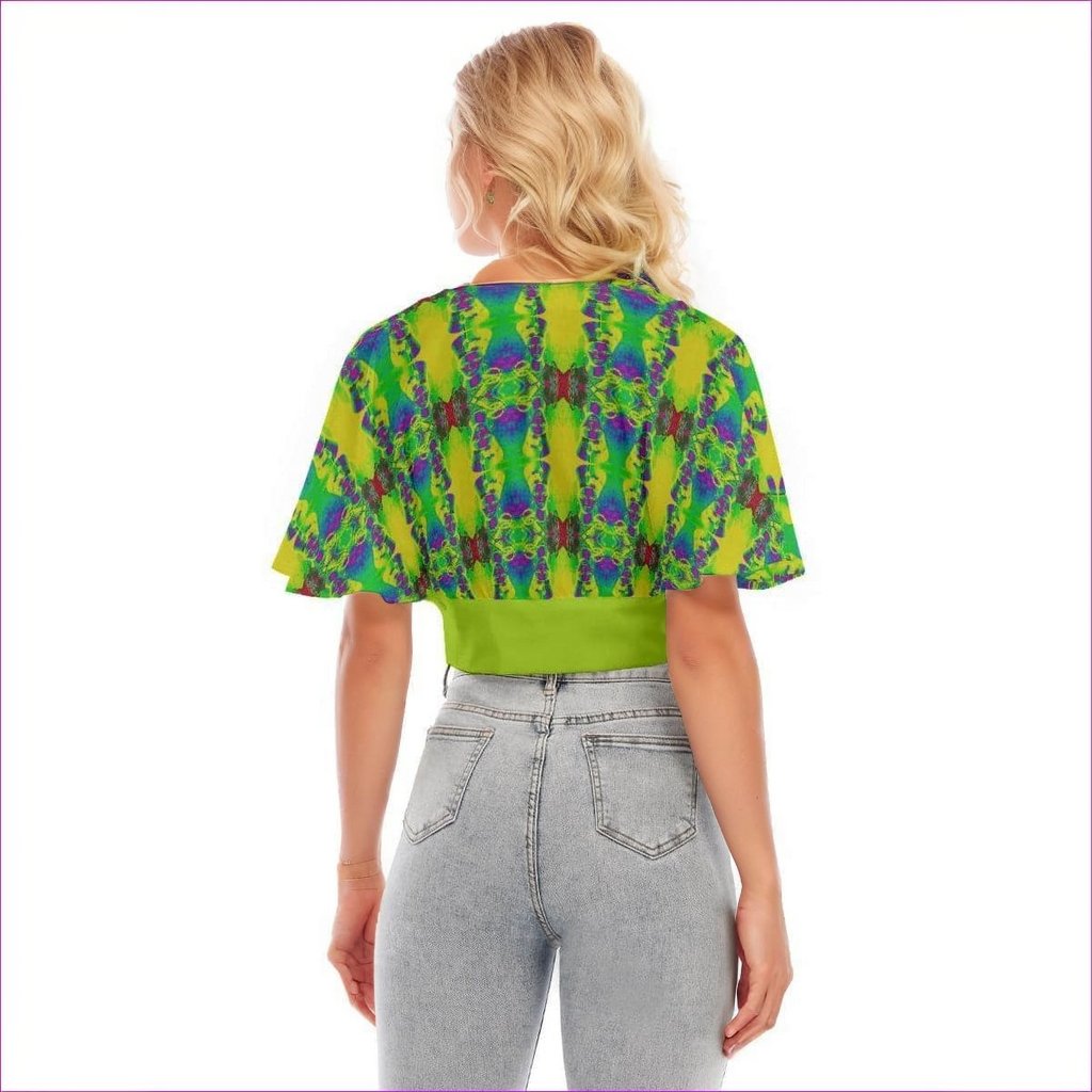 Snake Women's Bat Sleeve Crop Top - women's top at TFC&H Co.