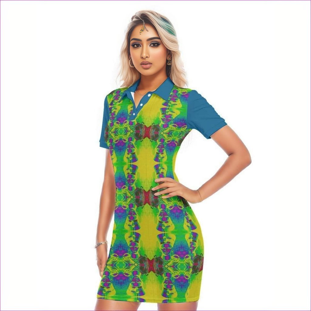 Snake Women's Polo Collar Dress - women's dress at TFC&H Co.