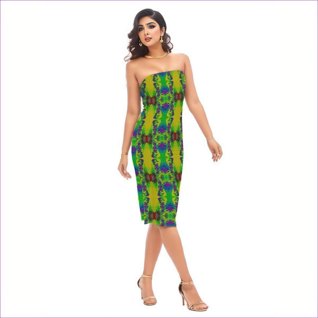 Snake Women's Side Split Tube Top Dress - women's dress at TFC&H Co.