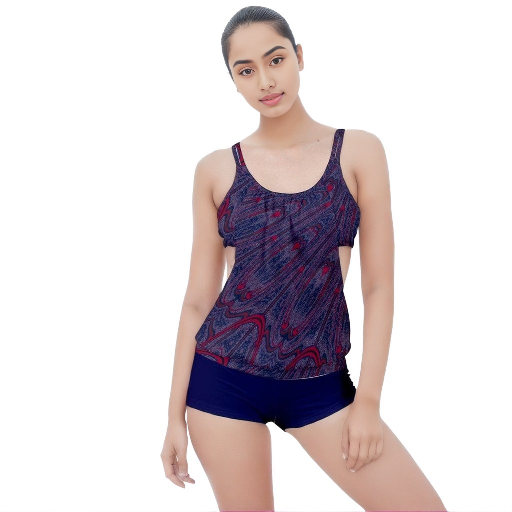 Spangled Boyleg Tankini Set - women's bikini at TFC&H Co.