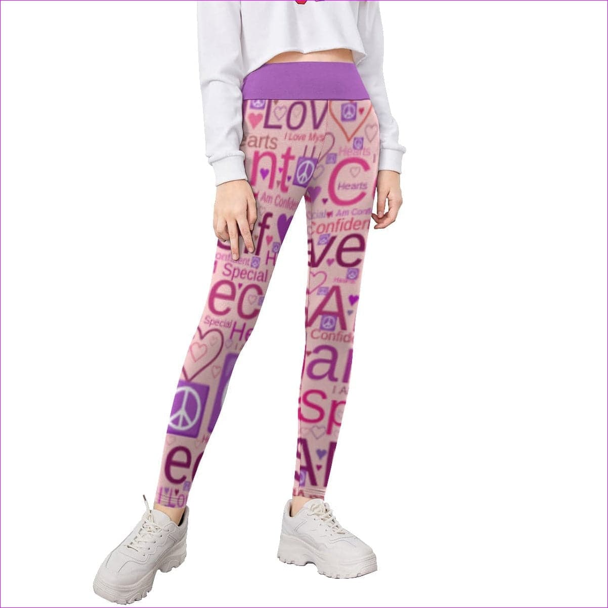 Speak-Over Kids Leggings - kid's leggings at TFC&H Co.