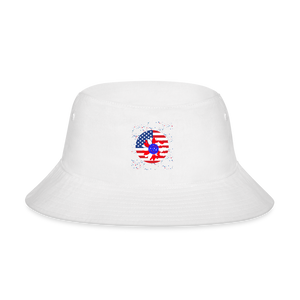 WHITE - Petal Flag Bucket Hat - Ships from The US - Bucket Hat at TFC&H Co.