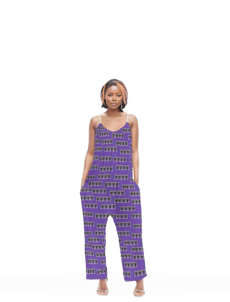 Stacked Women's Loose Cami Jumpsuit - women's jumpsuit at TFC&H Co.