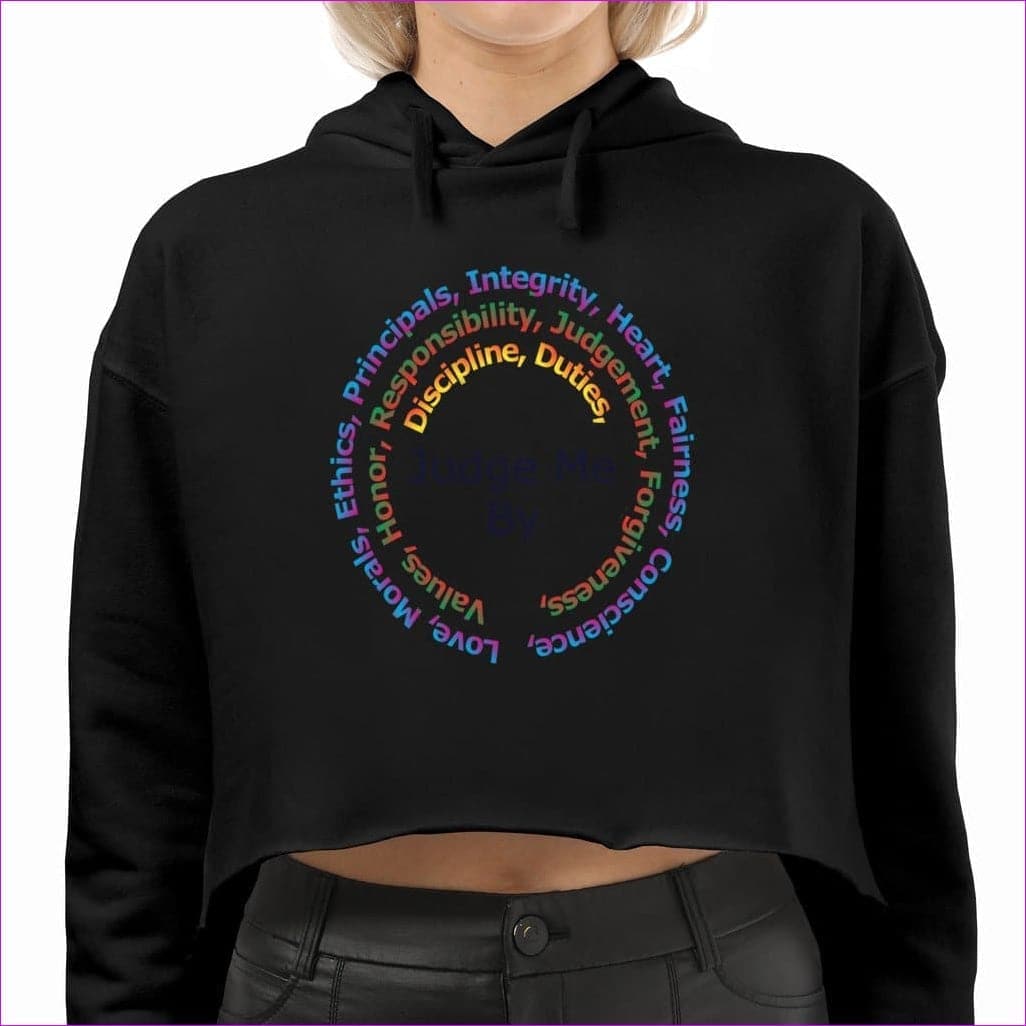 Black - Stature & Character Women's & Teen's Cropped Hoodie - womens cropped hoodie at TFC&H Co.