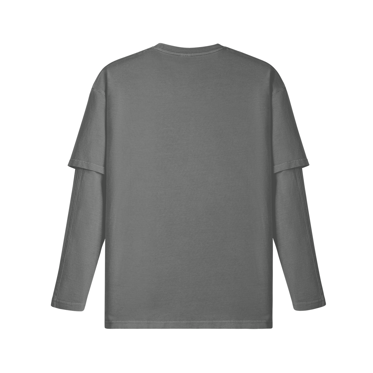 - Teddy Ride 230GSM Unisex Faux-layered Faded Long Sleeve - unisex t-shirt at TFC&H Co.
