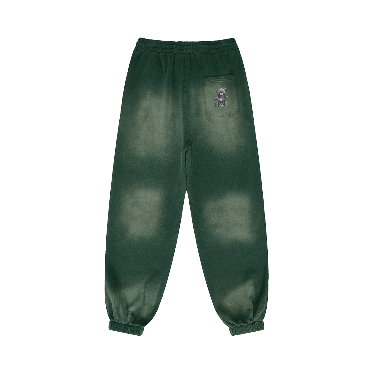 Mineral Green - Teddy Ride 400GSM Unisex Super Heavyweight Sun Faded Sweatpants - unisex sweatpants at TFC&H Co.