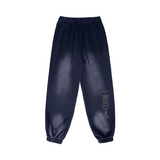 Dark Byzantine Blue - Teddy Ride 400GSM Unisex Super Heavyweight Sun Faded Sweatpants - unisex sweatpants at TFC&H Co.