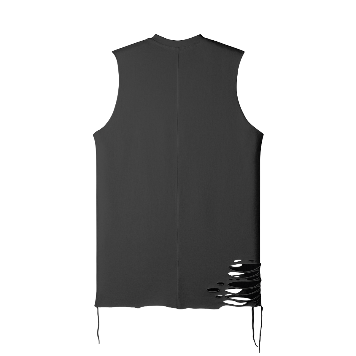- Teddy Ride Shred 180GSM Unisex Ripped Longline Tank Top - unisex tank top at TFC&H Co.