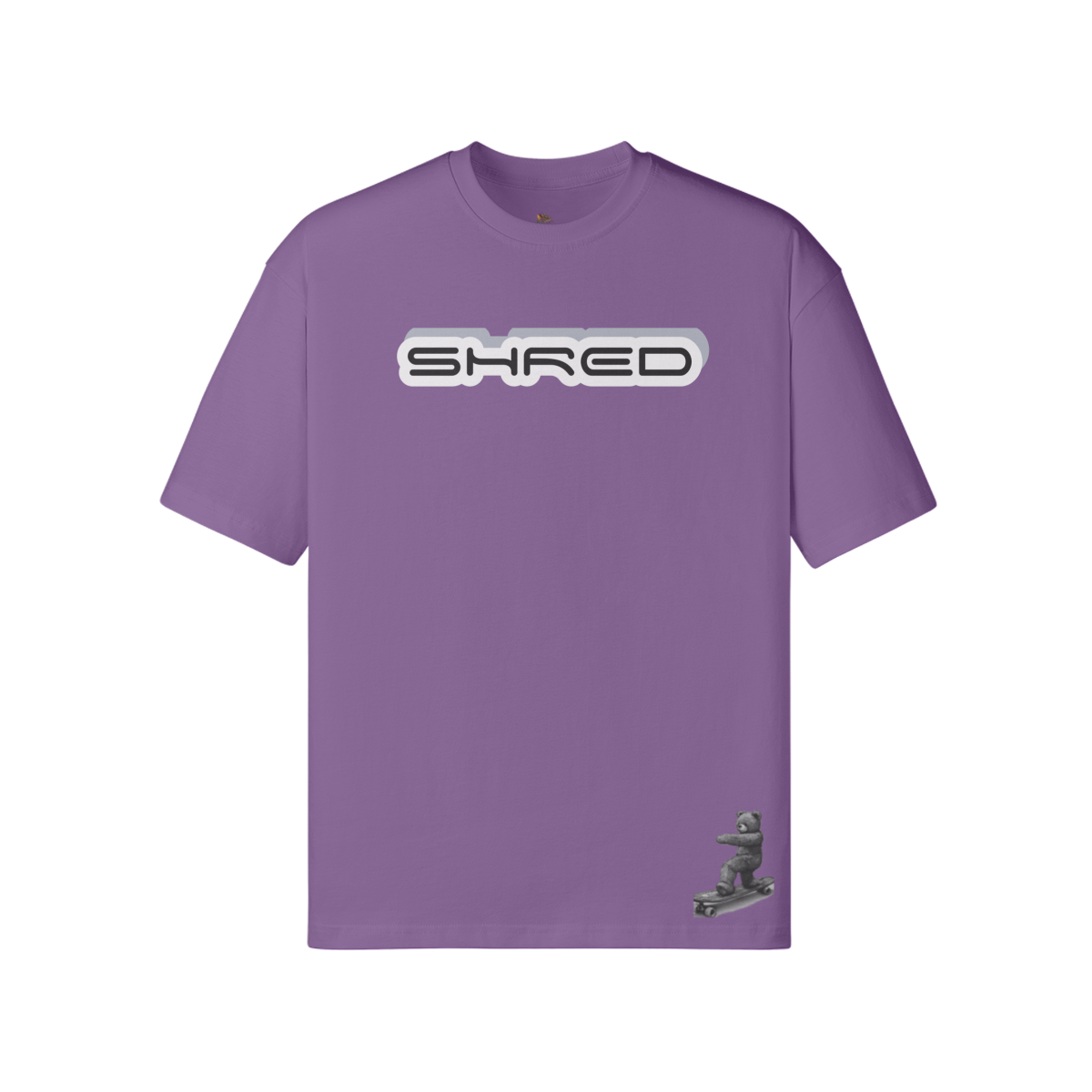 PURPLE HAZE - Teddy Ride Shred 190GSM Unisex Loose T-shirt - Unisex T-Shirt at TFC&H Co.