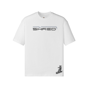 WHITE - Teddy Ride Shred 190GSM Unisex Loose T-shirt - Unisex T-Shirt at TFC&H Co.