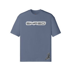 MIST BLUE - Teddy Ride Shred 190GSM Unisex Loose T-shirt - Unisex T-Shirt at TFC&H Co.