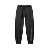 Black - Teddy Ride Shred 380GSM Unisex Heavyweight Baggy Sweatpants - unisex sweatpants at TFC&H Co.
