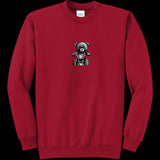 Unisex Crewneck Sweatshirt Red - Teddy Ride Unisex Crewneck Sweatshirt - unisex sweatshirt at TFC&H Co.