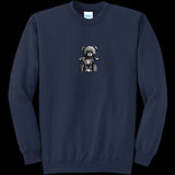 Unisex Crewneck Sweatshirt Navy - Teddy Ride Unisex Crewneck Sweatshirt - unisex sweatshirt at TFC&H Co.