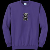Unisex Crewneck Sweatshirt Purple - Teddy Ride Unisex Crewneck Sweatshirt - unisex sweatshirt at TFC&H Co.