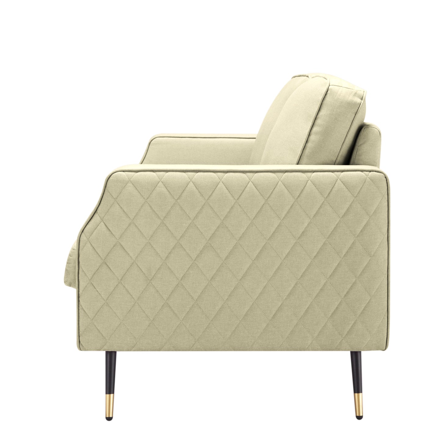 TFC&H Co. 56.5” Square Arm Loveseat - Beige- Ships from The US - loveseat at TFC&H Co.