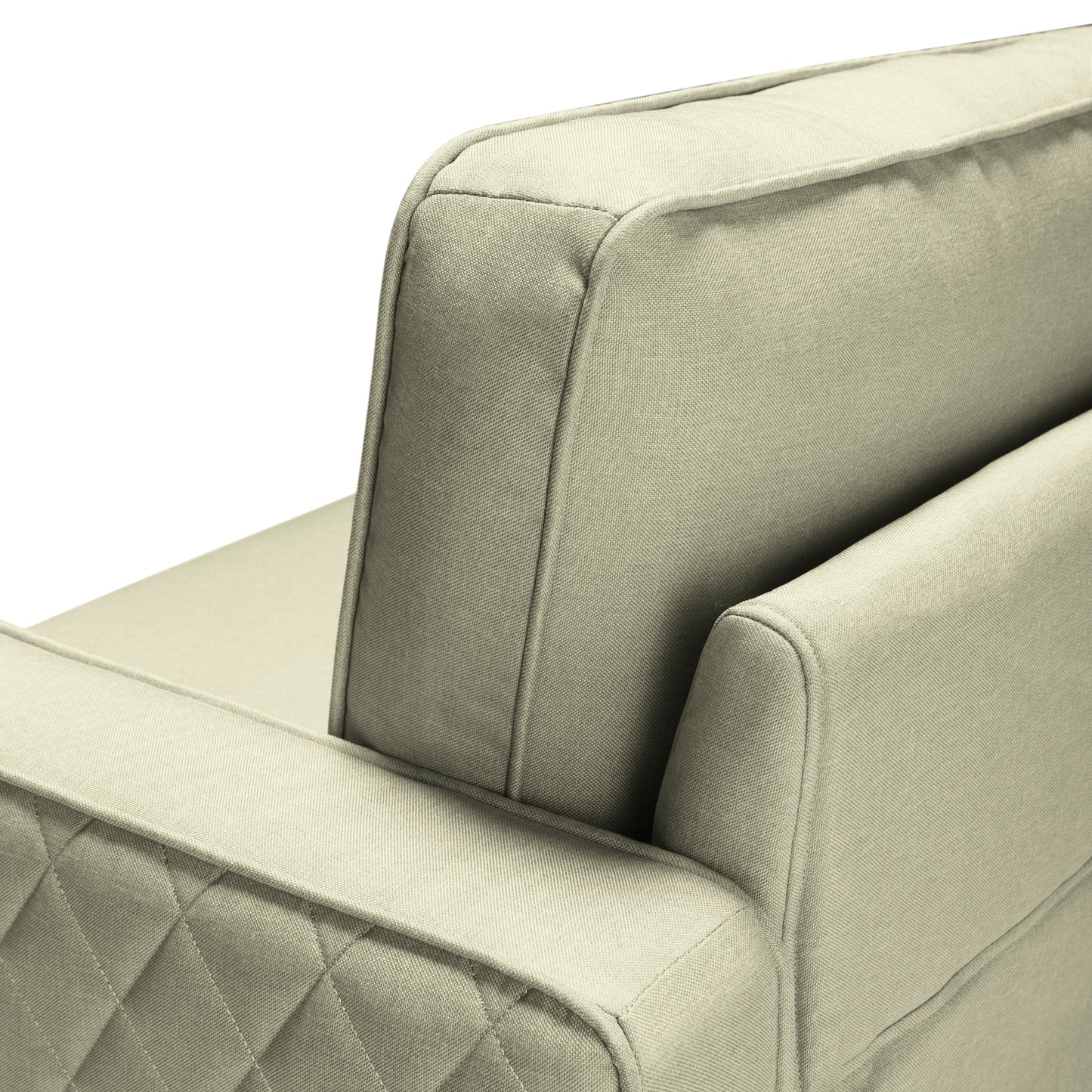 TFC&H Co. 56.5” Square Arm Loveseat - Beige- Ships from The US - loveseat at TFC&H Co.