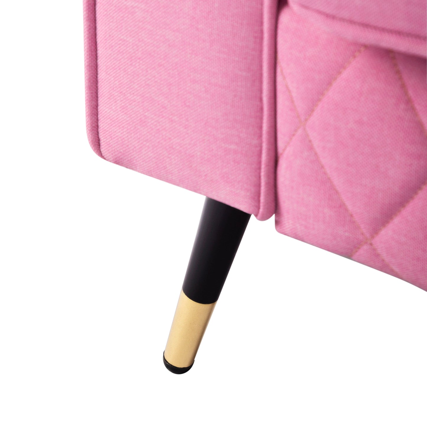 TFC&H Co. 56.5” Square Arm Loveseat - Pink- Ships from The US - loveseat at TFC&H Co.
