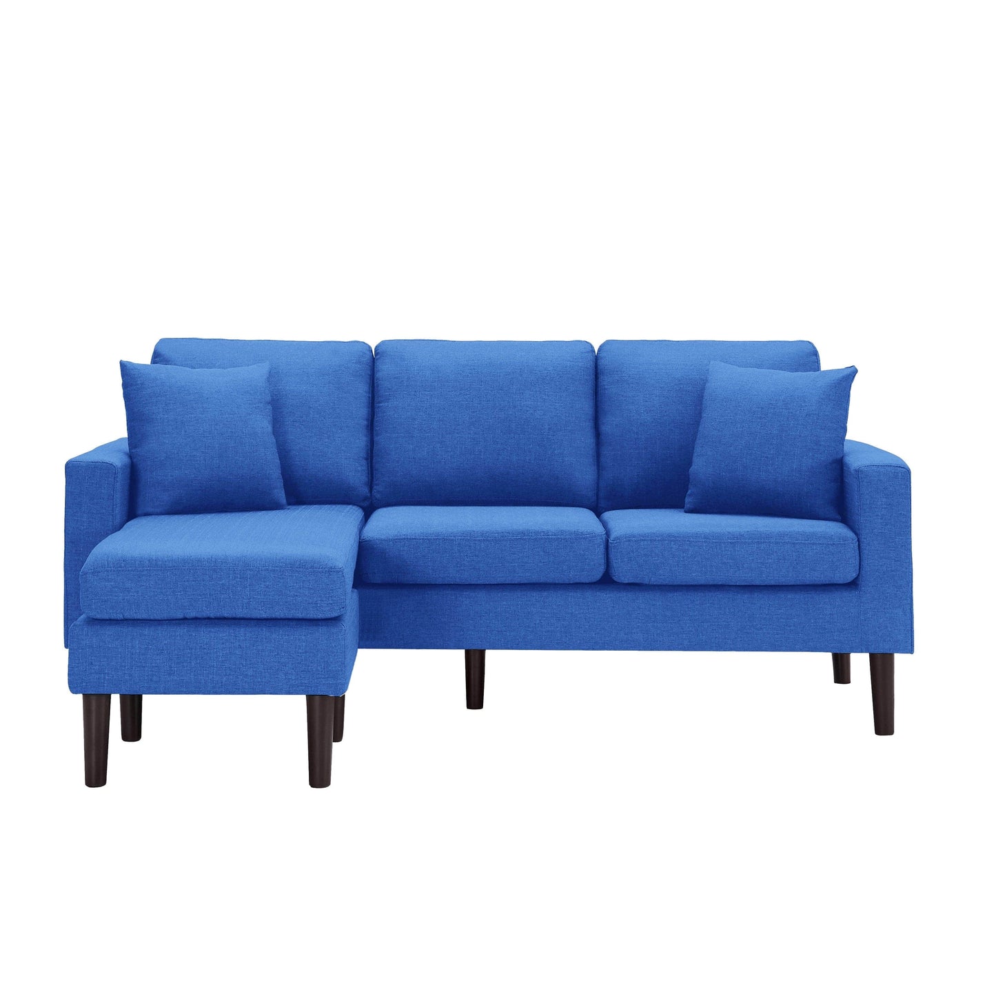 TFC&H Co. 72" SECTIONAL SOFA LEFT HAND FACING W/ 2 PILLOWS - Blue- Ships from The US - sectional at TFC&H Co.