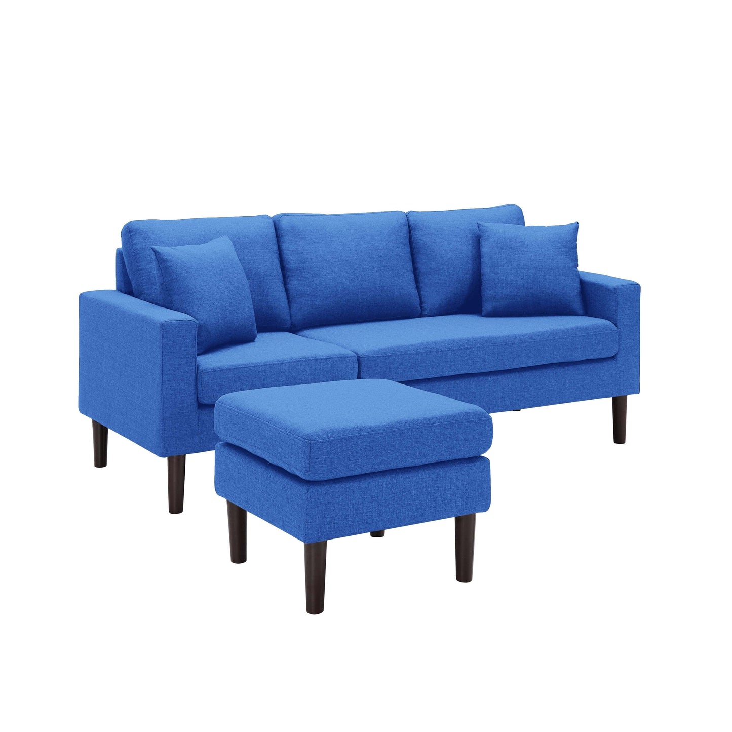 TFC&H Co. 72" SECTIONAL SOFA LEFT HAND FACING W/ 2 PILLOWS - Blue- Ships from The US - sectional at TFC&H Co.