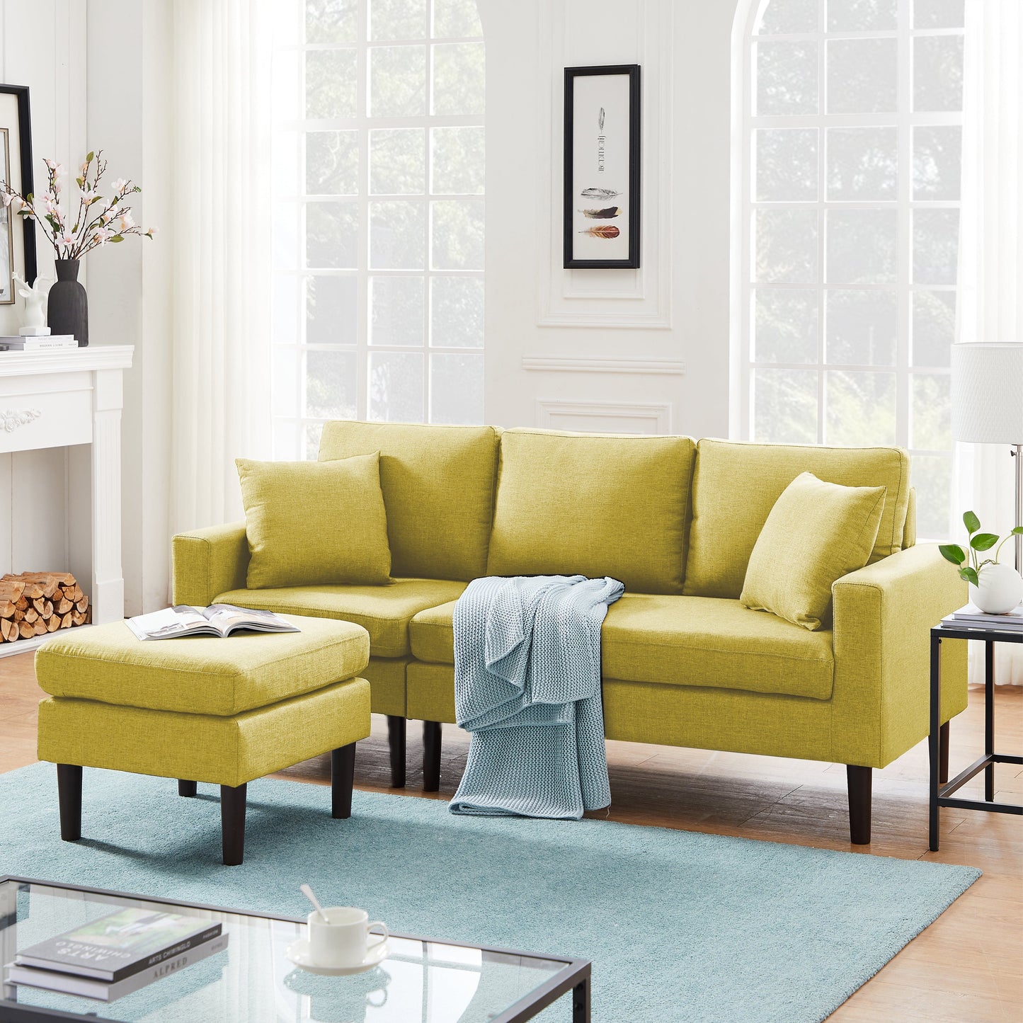 TFC&H Co. 72" SECTIONAL SOFA LEFT HAND FACING w/ 2 PILLOWS- Ships from The US - sectional at TFC&H Co.