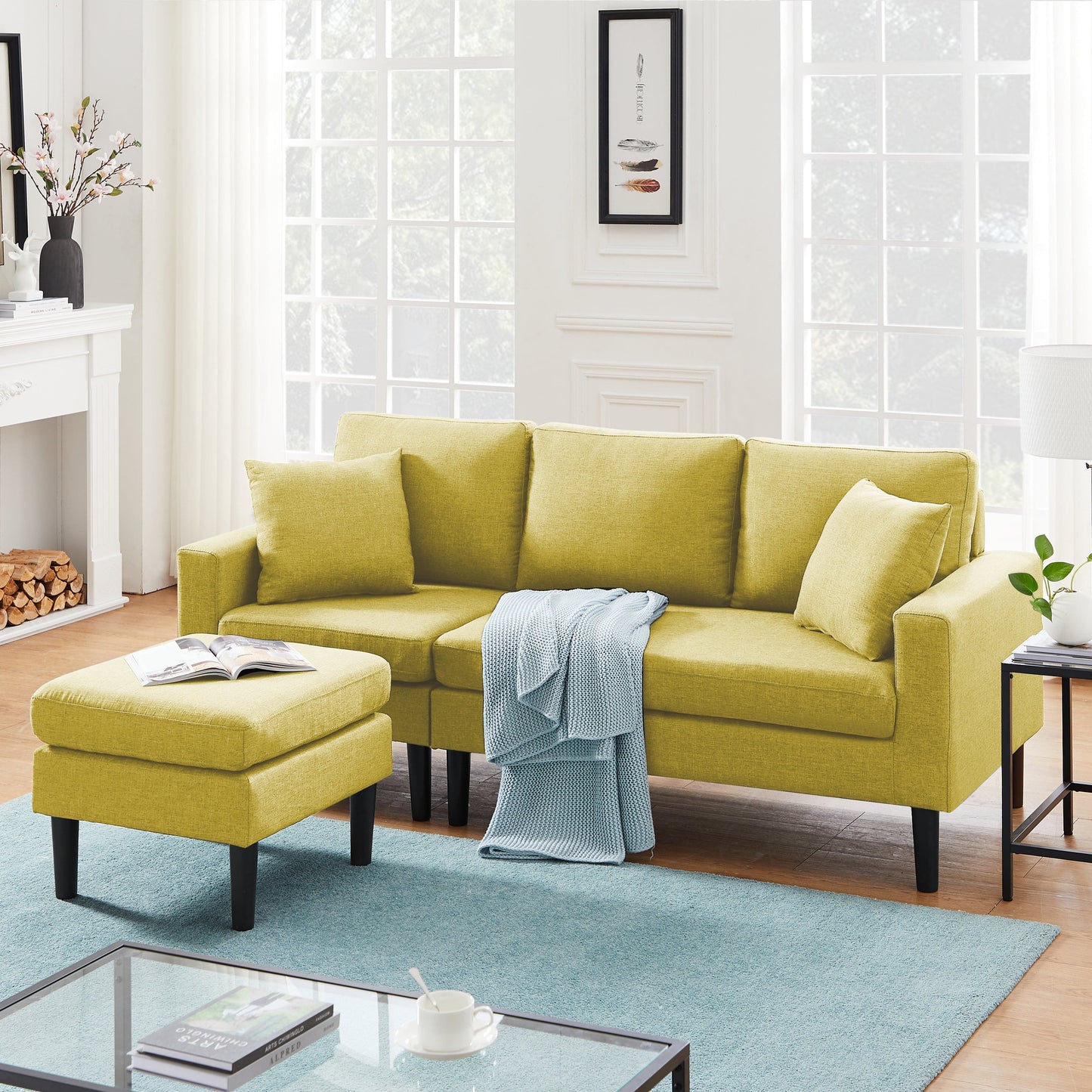 TFC&H Co. 72" SECTIONAL SOFA LEFT HAND FACING w/ 2 PILLOWS- Ships from The US - sectional at TFC&H Co.