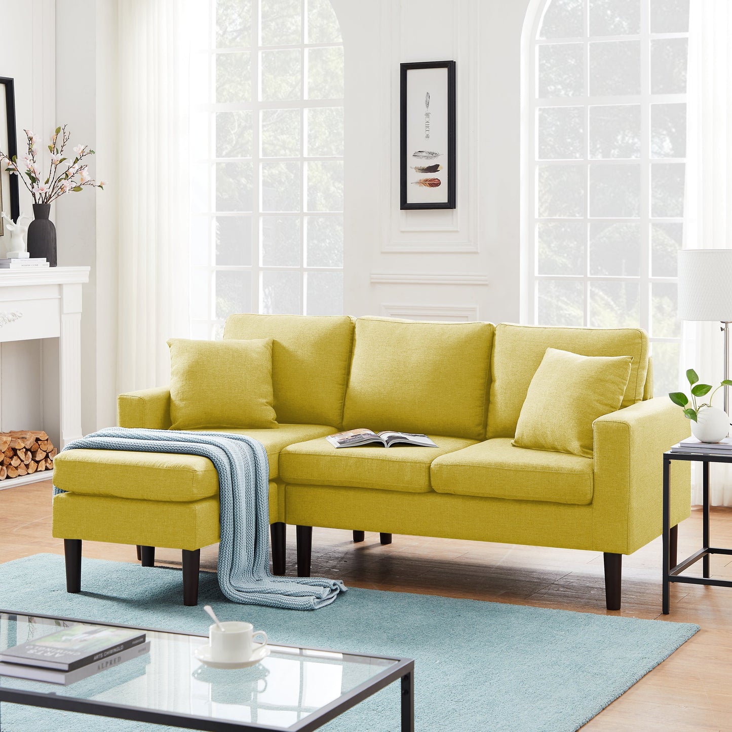 TFC&H Co. 72" SECTIONAL SOFA LEFT HAND FACING w/ 2 PILLOWS- Ships from The US - sectional at TFC&H Co.