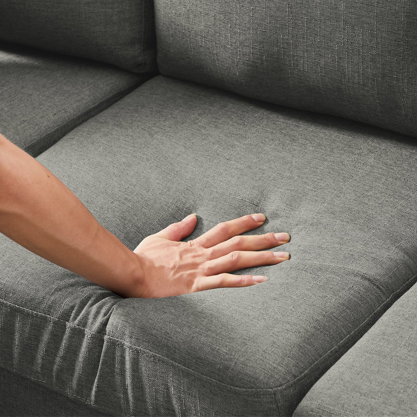 TFC&H Co. 72" SECTIONAL SOFA LEFT HAND FACING WITH 2 PILLOWS FABRIC- Ships from The US - sectional at TFC&H Co.